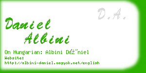 daniel albini business card